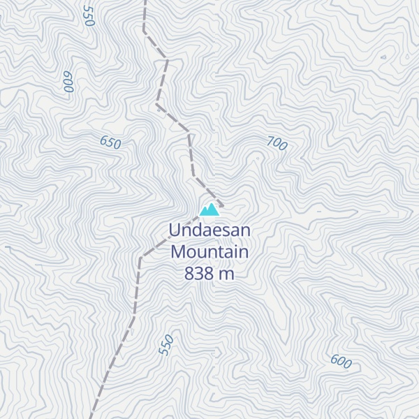 Map of Undaesan Mountain