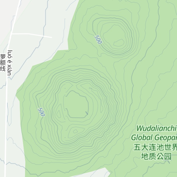 Map of Gelaqiu Volcano