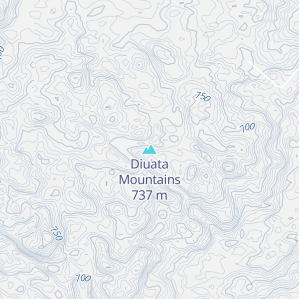 Map of Diuata Mountains