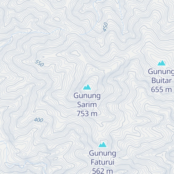 Map of Gunung Sarim