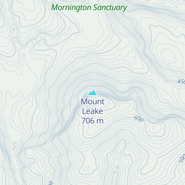 Map of Mount Leake