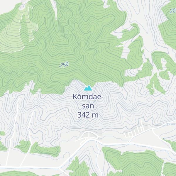 Map of Kŏmdae-san