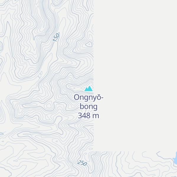 Map of Ongnyŏ-bong