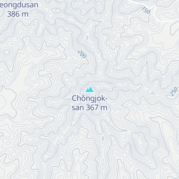 Map of Chŏngjok-san