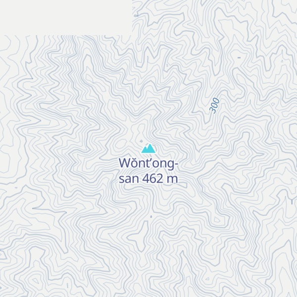 Map of Wŏnt’ong-san