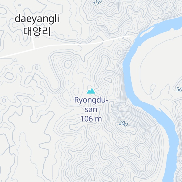Map of Ryongdu-san