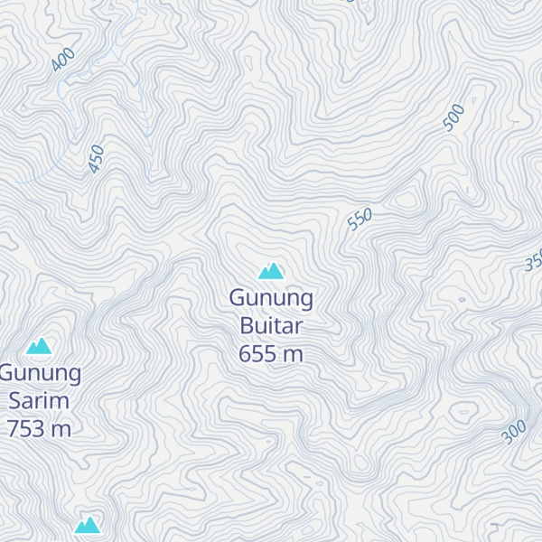 Map of Gunung Buitar