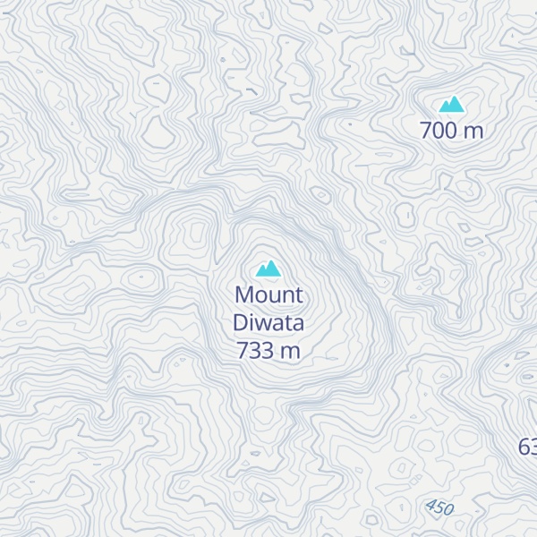 Map of Mount Diwata