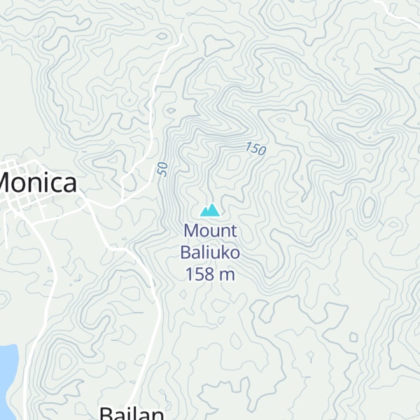 Map of Mount Baliuko