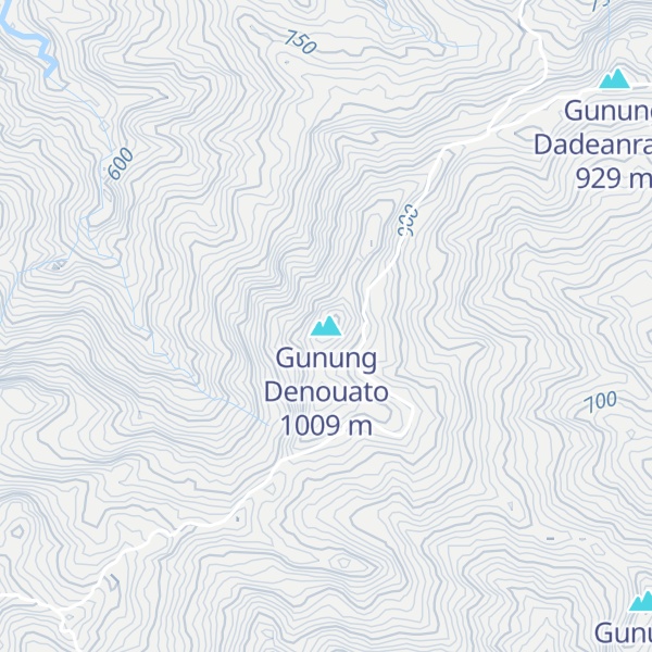 Map of Gunung Denouato