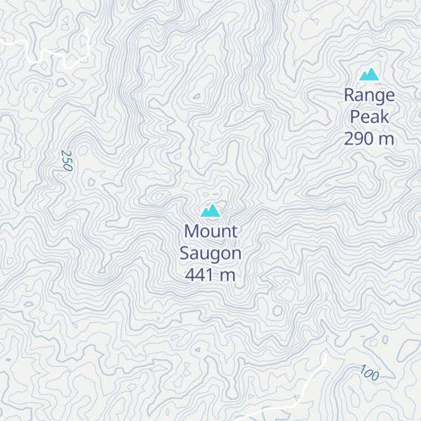 Map of Mount Saugon