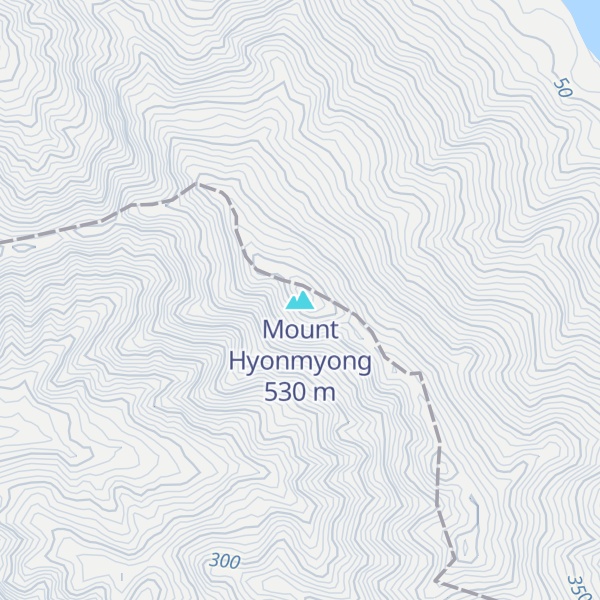 Map of Mount Hyonmyong