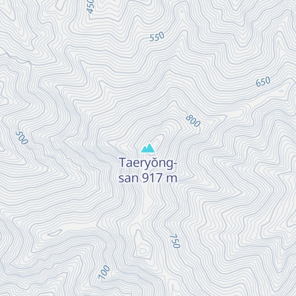 Map of Taeryŏng-san
