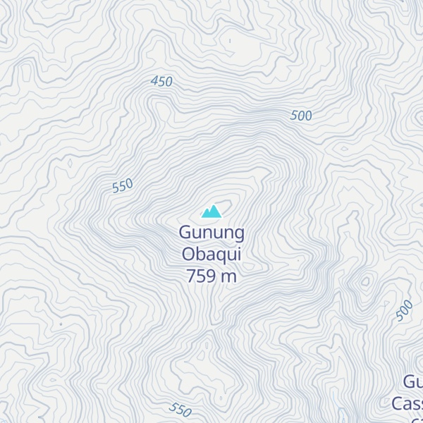 Map of Gunung Obaqui