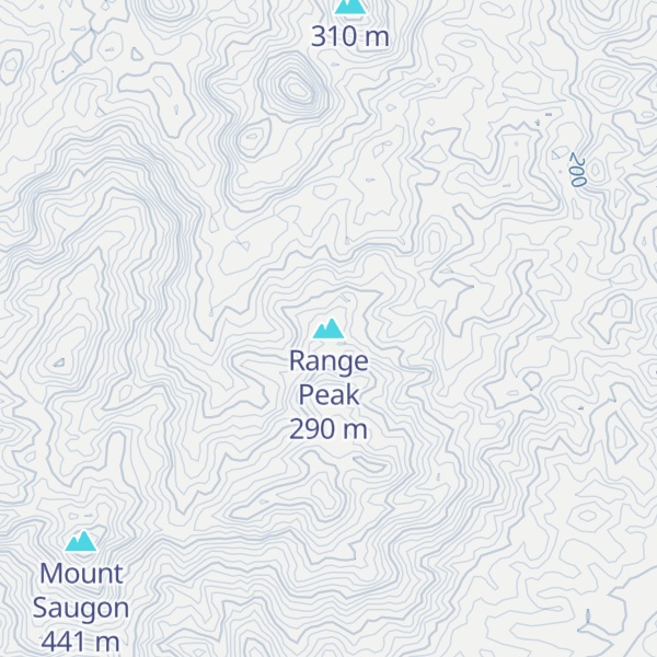 Map of Range Peak