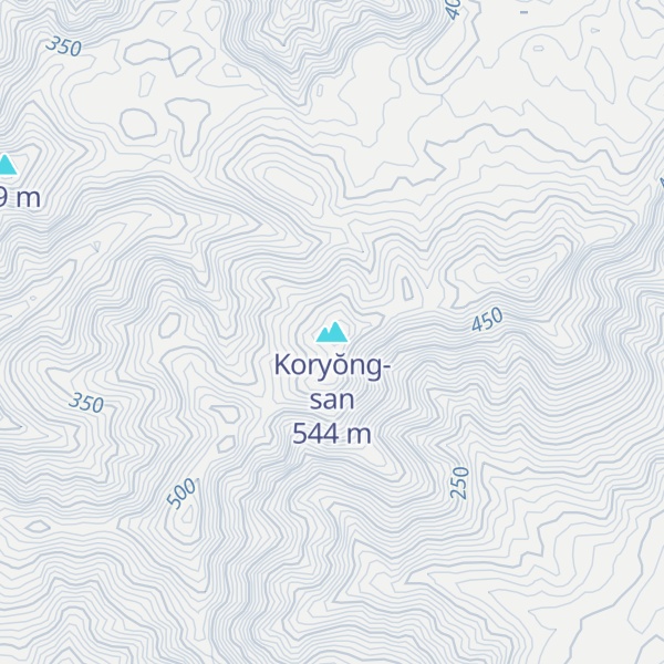 Map of Koryŏng-san