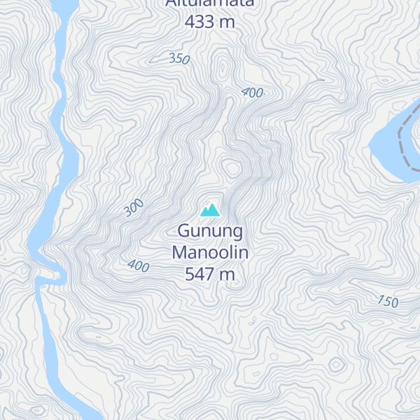 Map of Gunung Manoolin