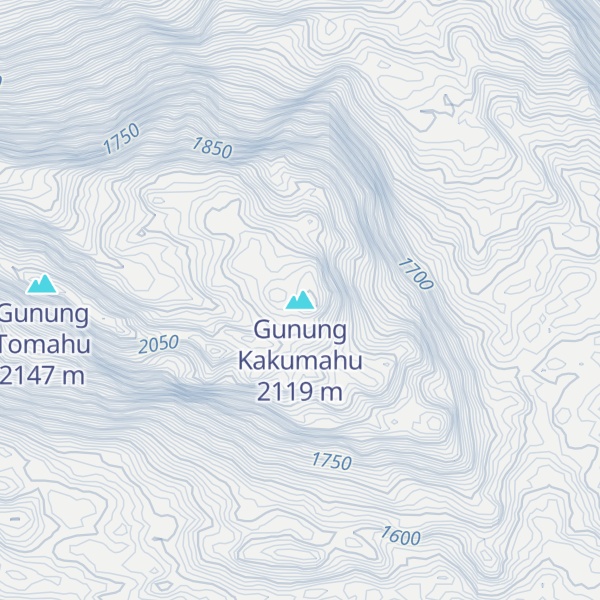 Map of Gunung Kakumahu