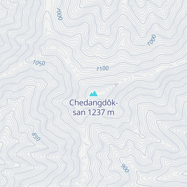Map of Chedangdŏk-san