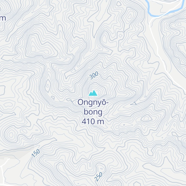 Map of Ongnyŏ-bong