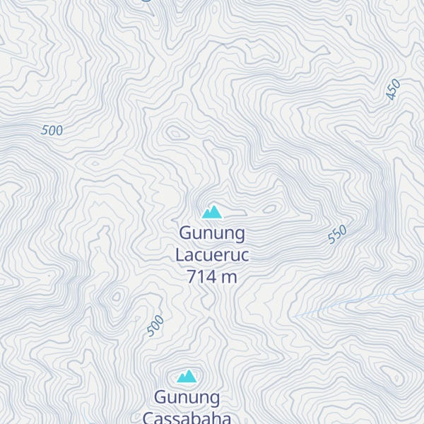 Map of Gunung Lacueruc