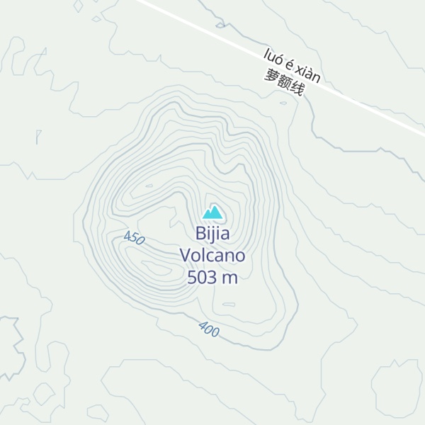 Map of Bijia Volcano