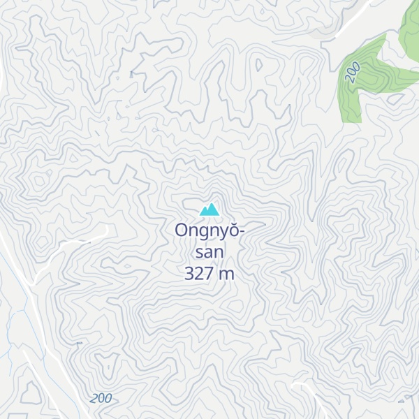 Map of Ongnyŏ-san