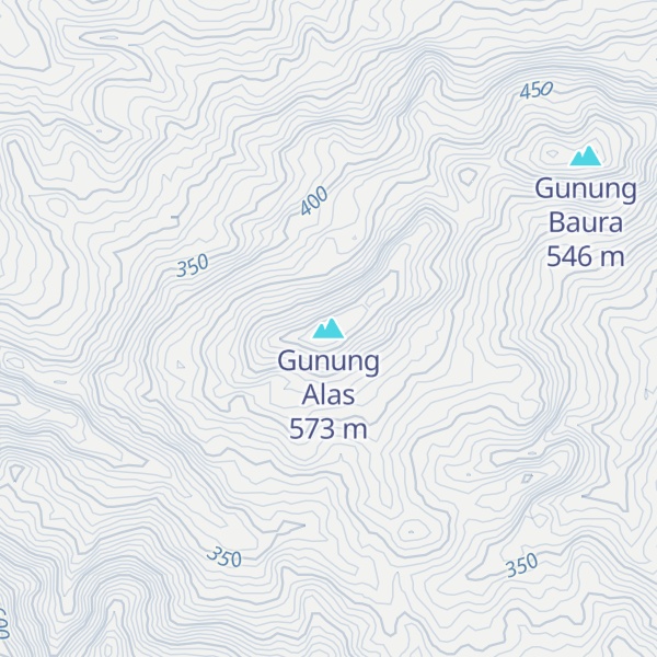 Map of Gunung Alas