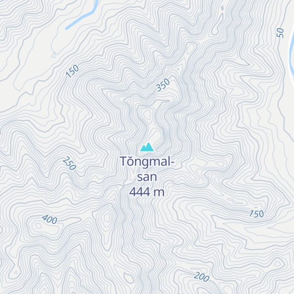 Map of Tŏngmal-san