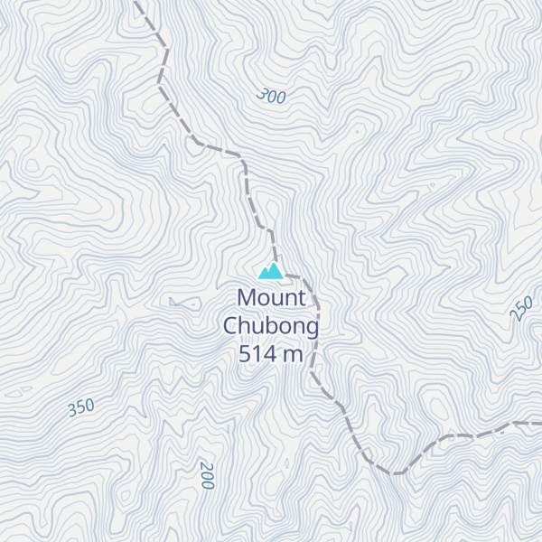 Map of Mount Chubong