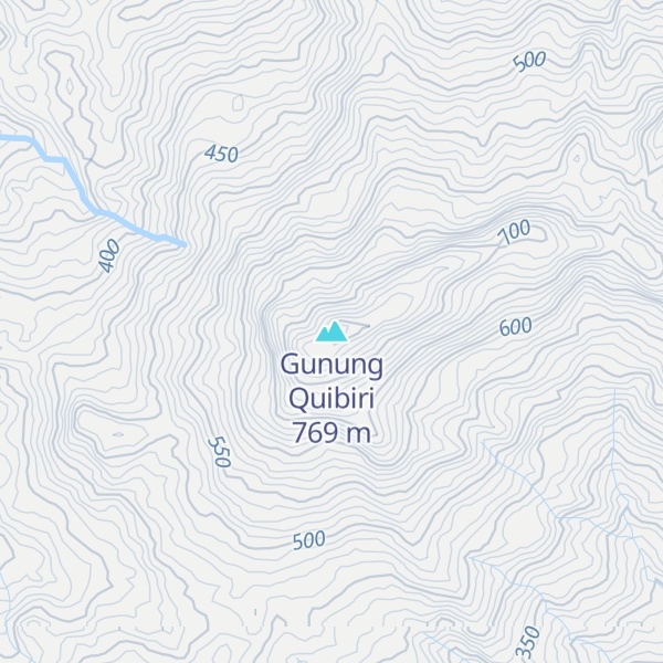 Map of Gunung Quibiri
