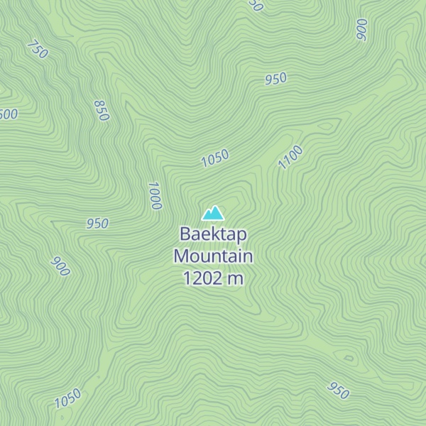 Map of Baektap Mountain