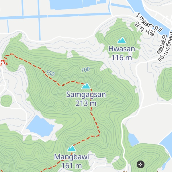 Map of Samgagsan