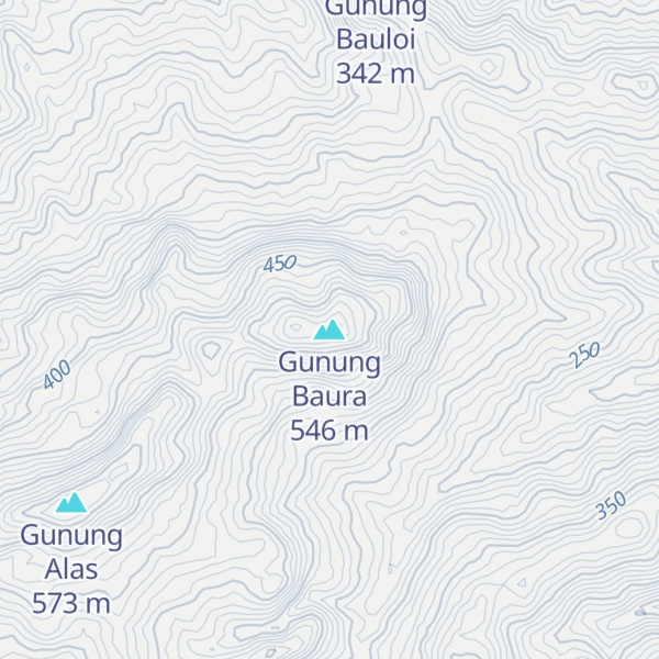 Map of Gunung Baura