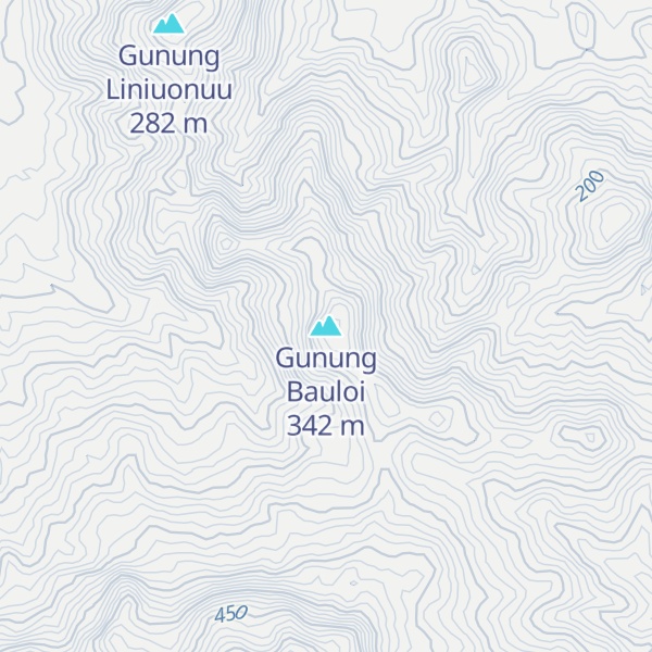Map of Gunung Bauloi