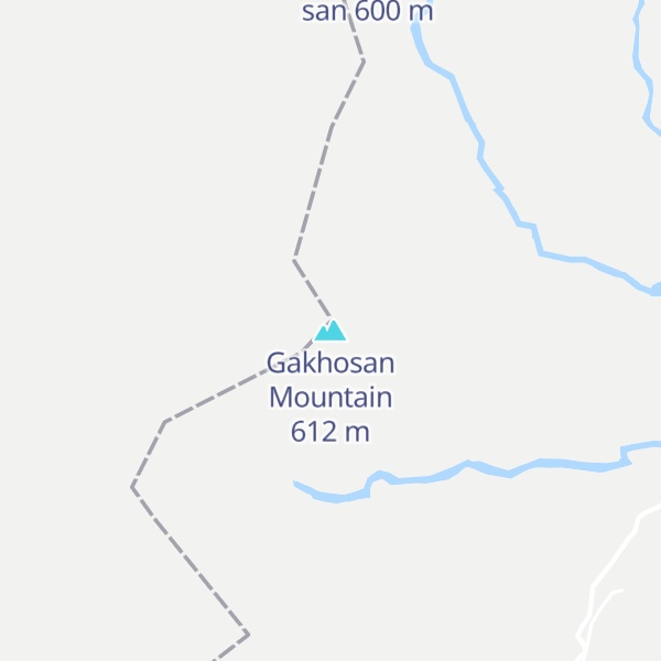 Map of Gakhosan Mountain