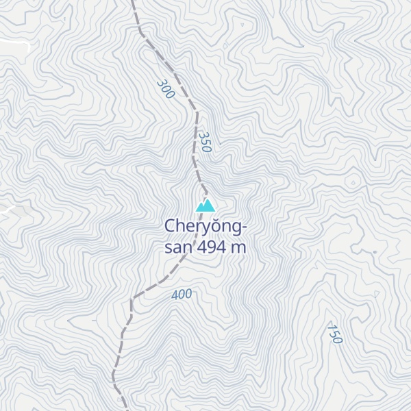 Map of Cheryŏng-san