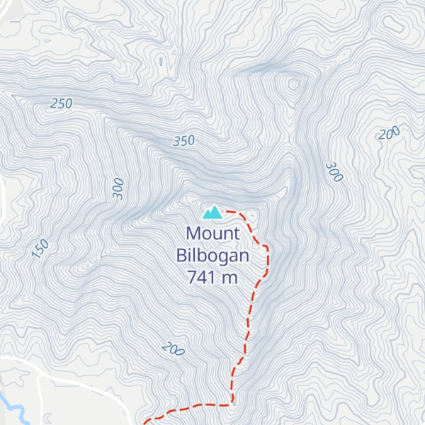 Map of Mount Bilbogan
