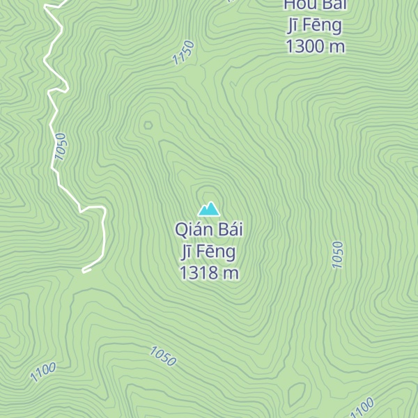 Map of Qián Bái Jī Fēng