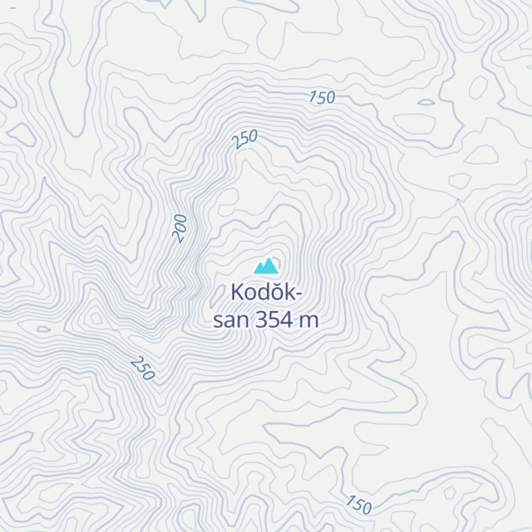 Map of Kodŏk-san