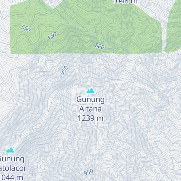 Map of Gunung Aitana