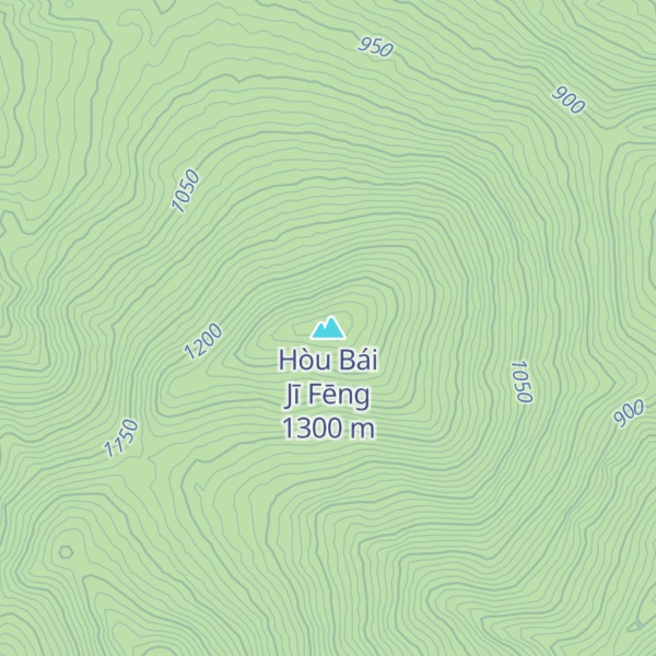 Map of Hòu Bái Jī Fēng