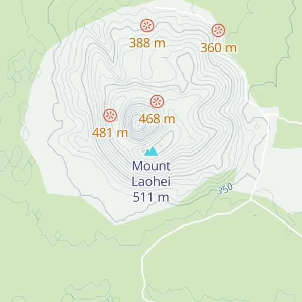 Map of Mount Laohei