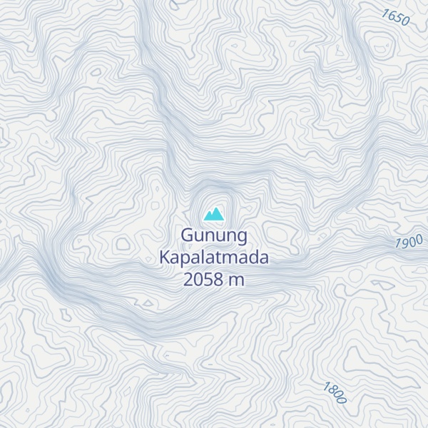 Map of Gunung Kapalatmada