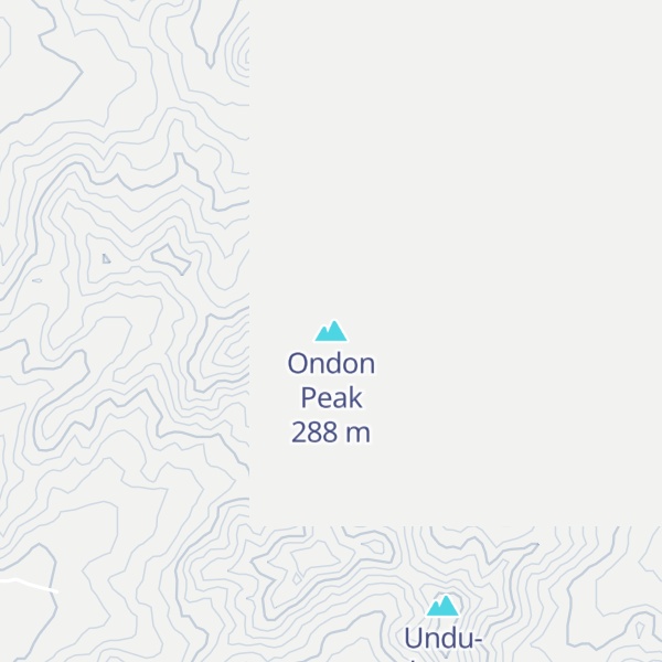 Map of Ondon Peak