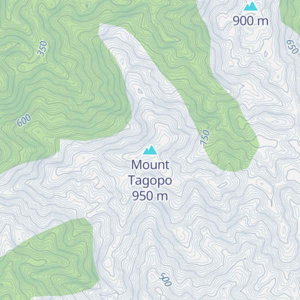Map of Mount Tagopo