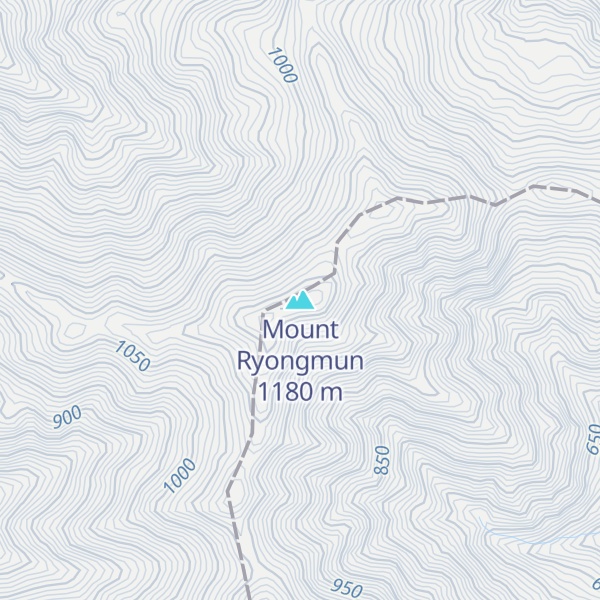 Map of Mount Ryongmun