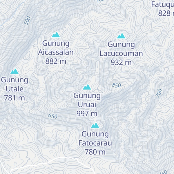 Map of Gunung Uruai