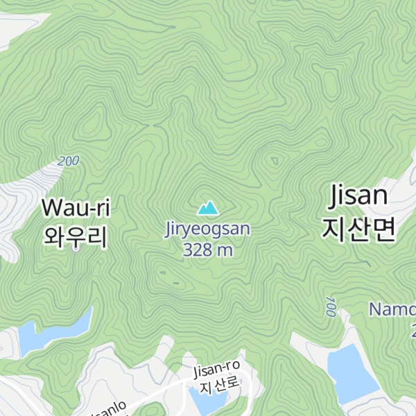 Map of Jiryeogsan