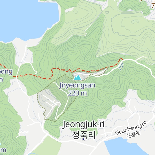 Map of Jiryeongsan